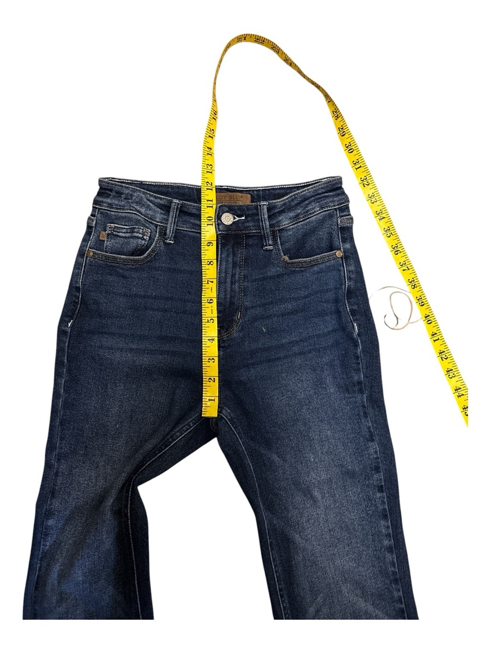 Judy Blue High-Rise Kick Flare Crop Dark Wash Jeans 3/27 - Picture 4 of 13